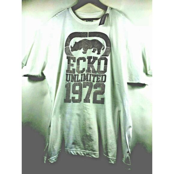Ecko Unltd Mens Sz Small White T-Shirt Black Rubber Gold Graphic Logo Print NEW - Picture 3 of 4
